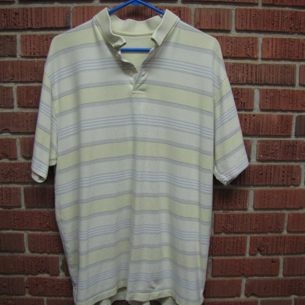 FADED GLORY SHORT SLEEVE POLO - YELLOW - XL